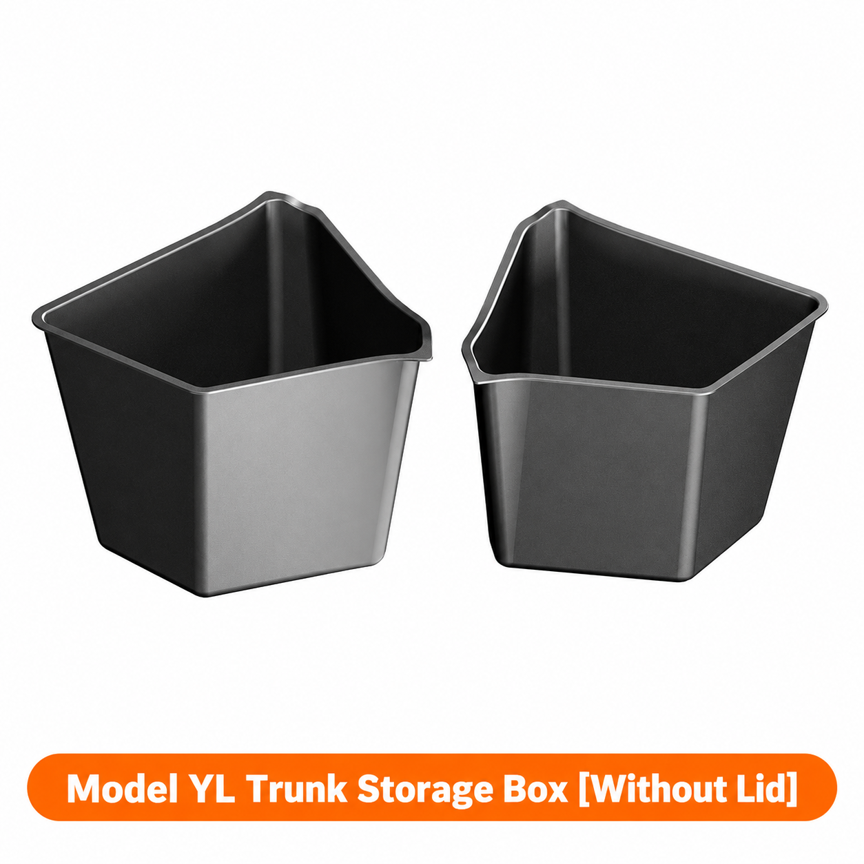 Trunk Storage Bin with Side Pocket and Pull Handle for Model Y L 2025.11+