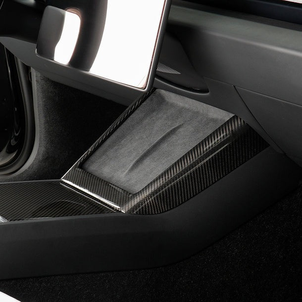 [Real Carbon Fiber] Central Control Charging Frame Cover for Tesla Model 3 Highland/Y Juniper