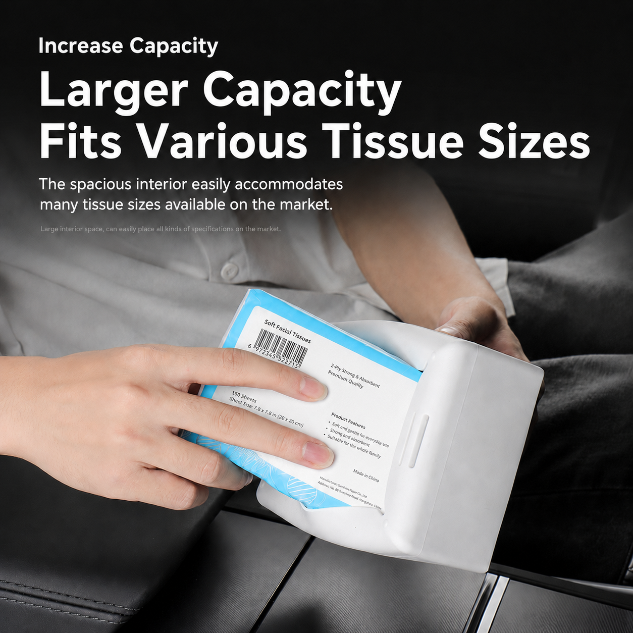 Cyber-Style Car Tissue Box for Tesla Model Y / 3 / X / S