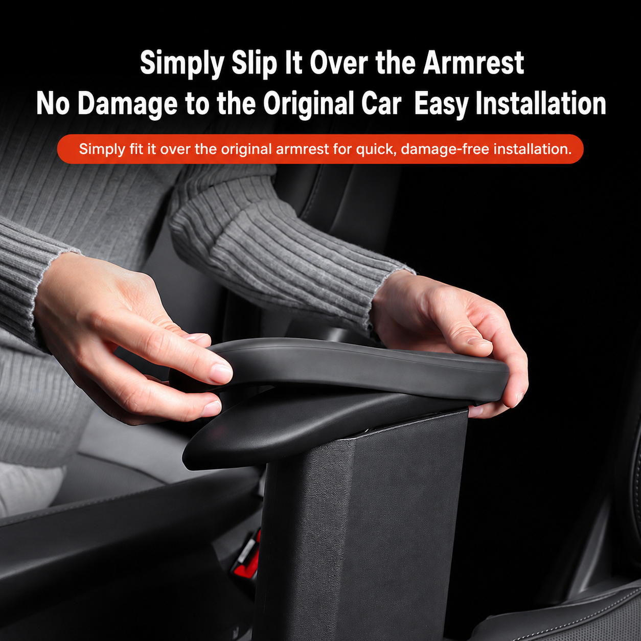 Second-Row Silicone Seat Armrest Cover for Tesla Model Y L 2025.11+