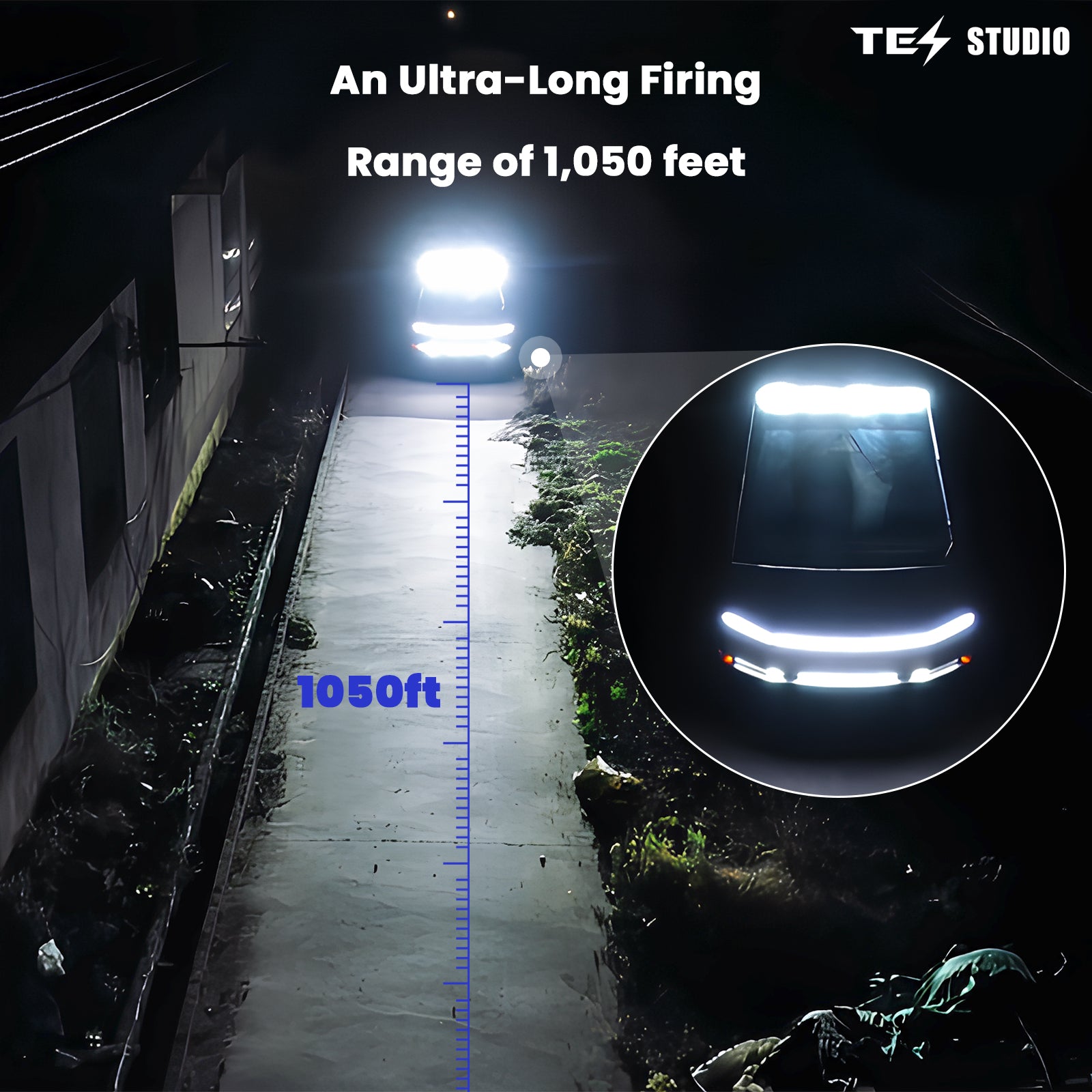 Tesla Cybertruck Off Road Lightbar + Cybertruck LED Light Bar Lower Grille Light Bar Kit Exterior Accessories Tesla Cybertruck Light Upgrade Spotlight Bar