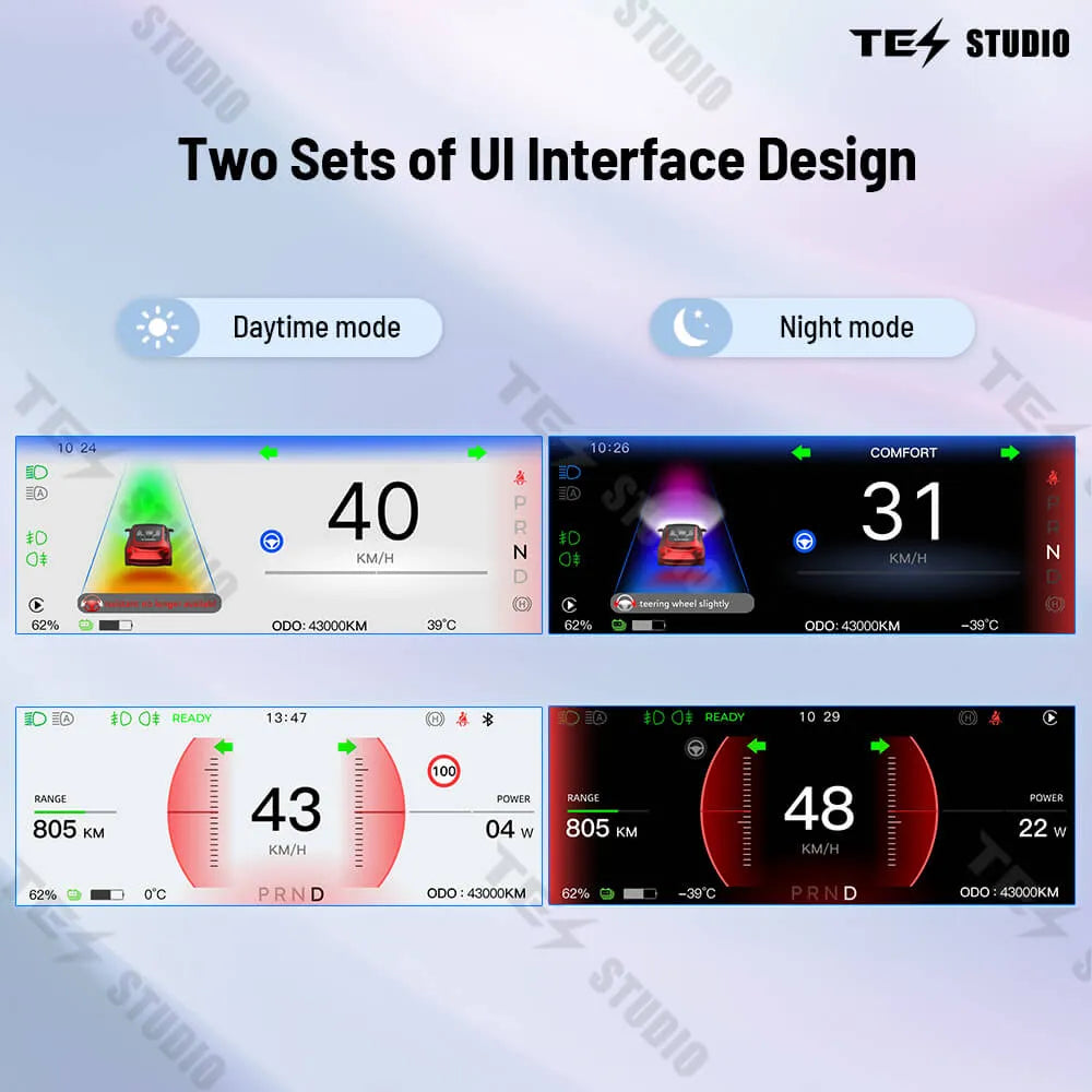 Tesla Model 3/Y/Highland /Model Y Juniper F68 Pro Front Dashboard Screen Tesstudio