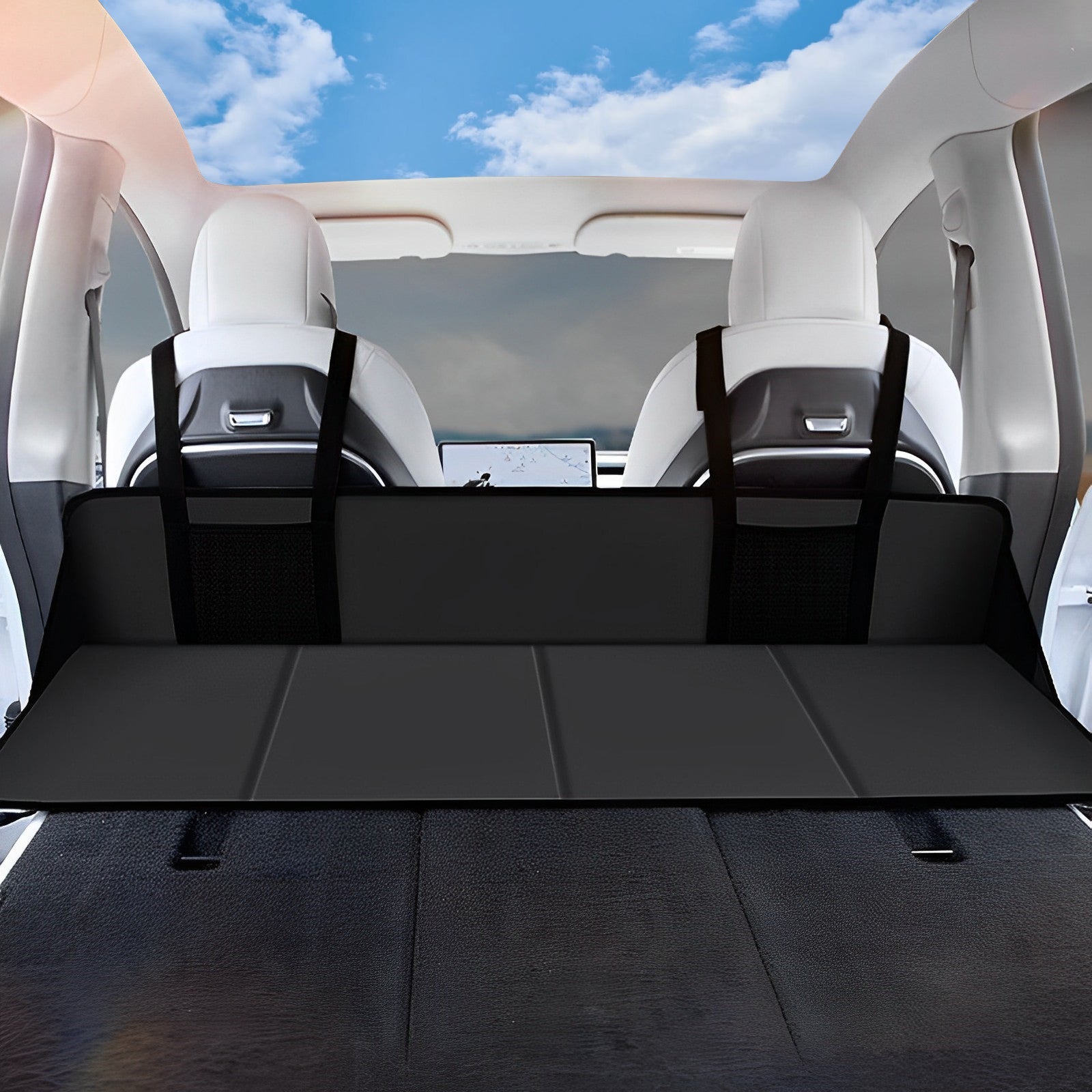 Flannel Camping Mattress Head Guard Suitable for Tesla Model 3/Y