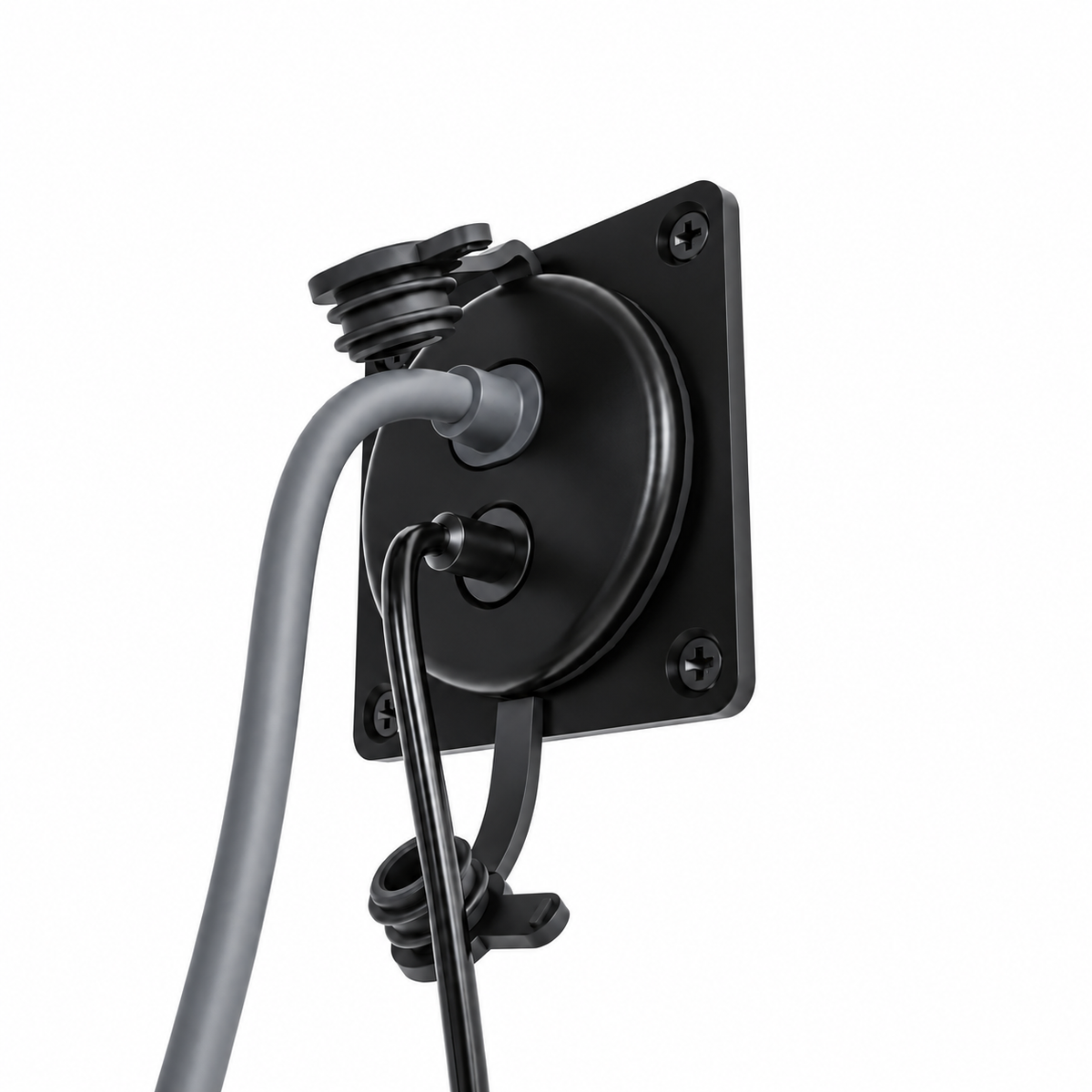 Starlink Mini & Gen 3 2-in-1 Aluminum Cable Pass-Through Panel - Waterproof RJ45/DC Female Couplers