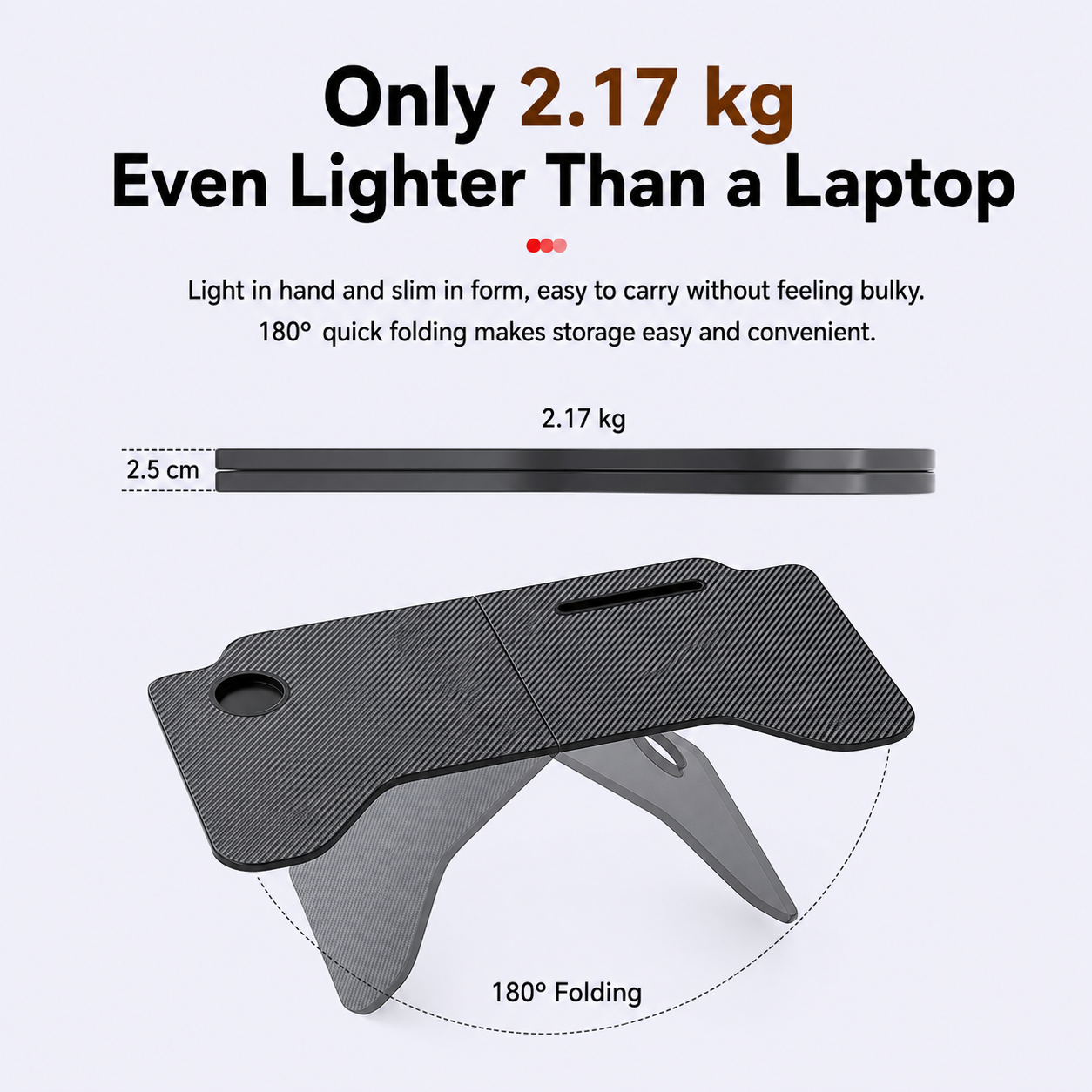 Portable Laptop Foldable Car Tray Table for Model Y L 2025.11+