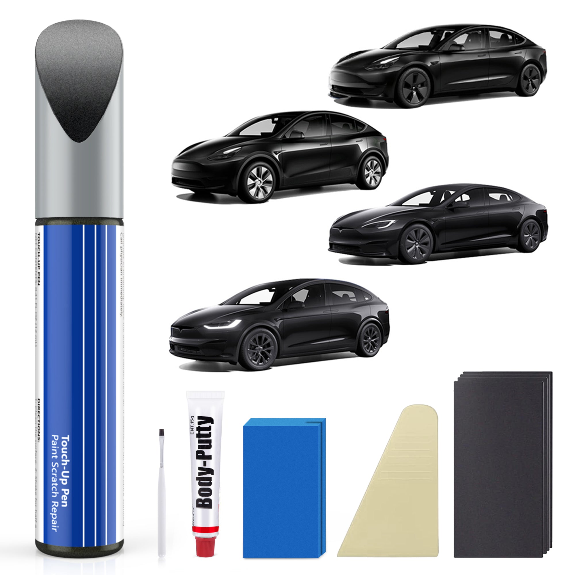 Model 3/Y/S/X Car Body Color Paint Repair Pen Kit for Tesla - OEM Original Touch Up Paint Pen