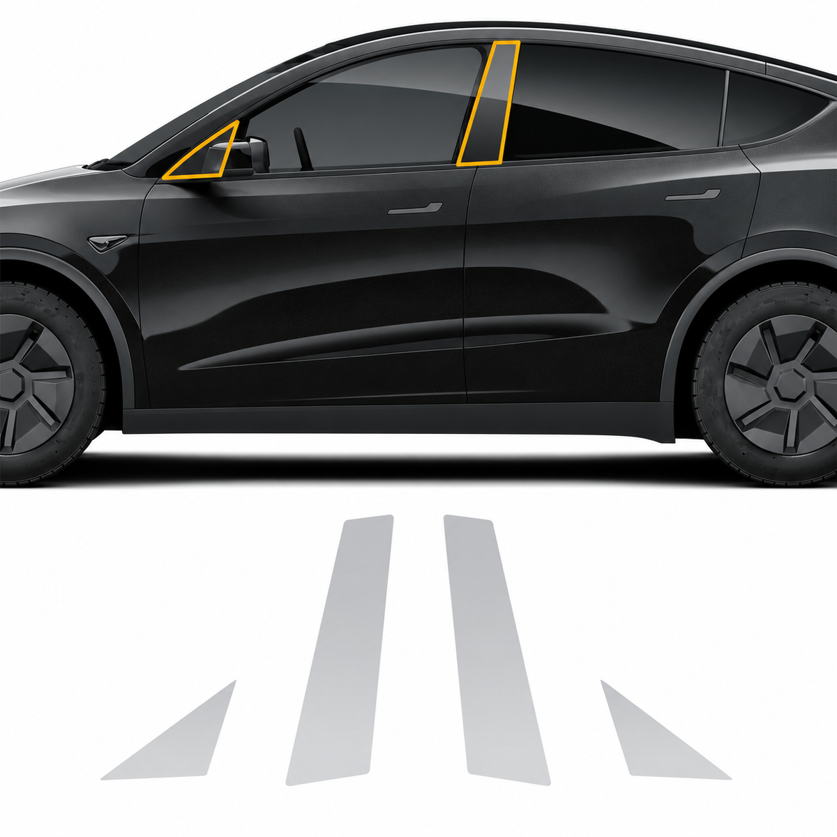 Pre-Cut TPU Clear Paint Protection Film Kit for Tesla Model Y Standard 2025.11+