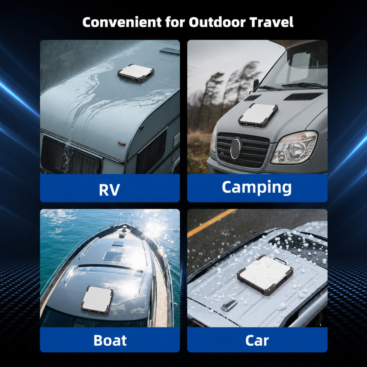 Starlink Mini magnetic mount for RV camping boat and car roof outdoor travel