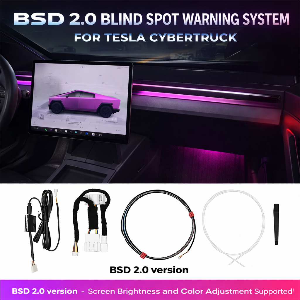 Tesstudio BSD 2.0 Blind Spot Warning System For Tesla Cybertruck