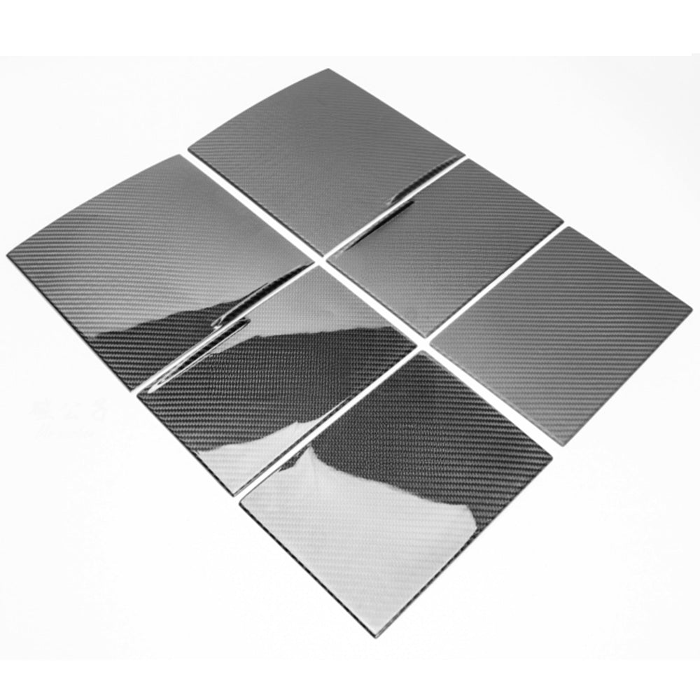 Carbon Fiber Center Console Overlays Gen 2 for Model 3 2024+ & Model Y 2025+
