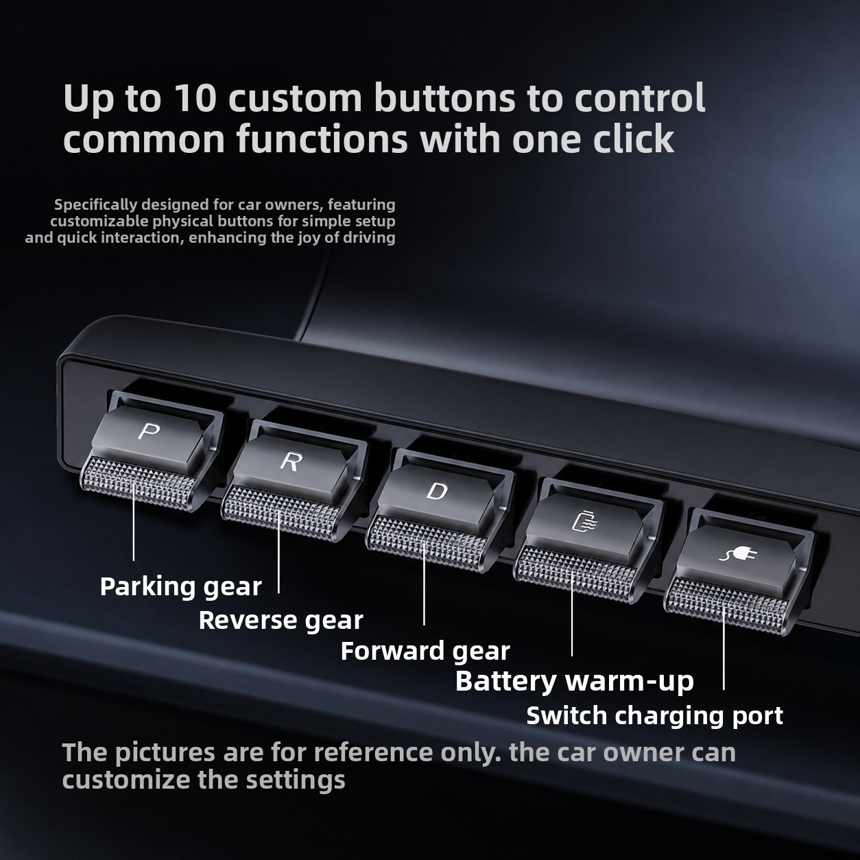 Rotating Physical Buttons Docking Station 3.0 for Tesla Model 3/Y/3 highland / Y Juniper
