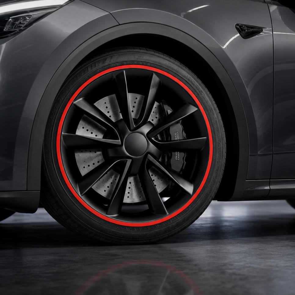 Aluminum Alloy Wheel Rim Protectors for All Tesla Models 3/Y/X (4 PCS)