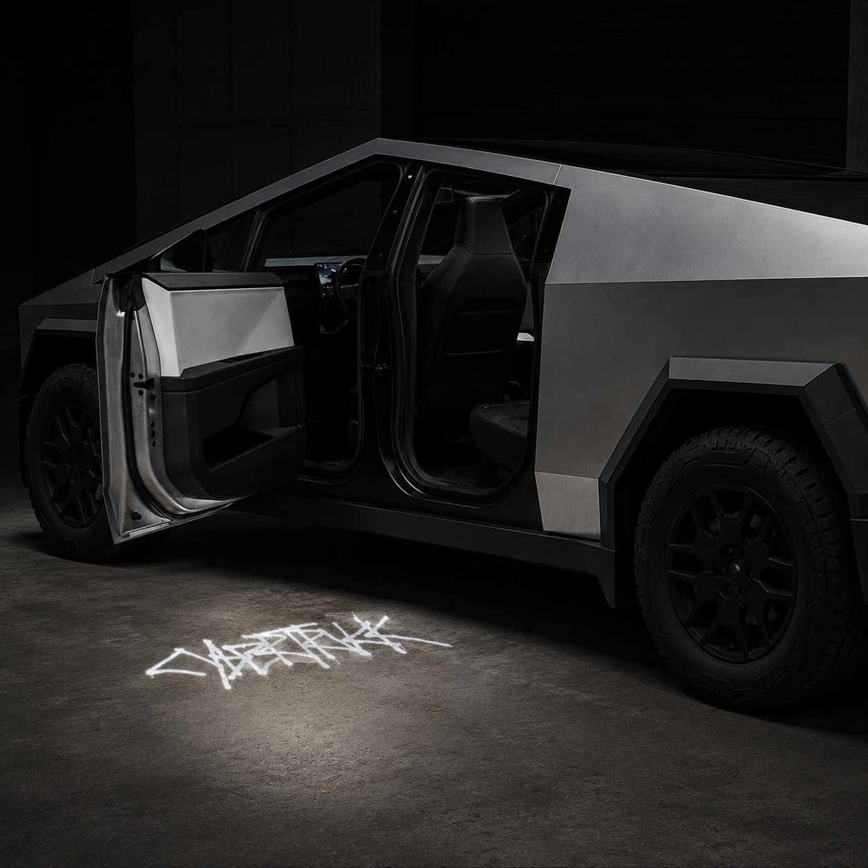 Projection Lights Cybertruck Welcome Puddle Lights For Tesla Cybertruck