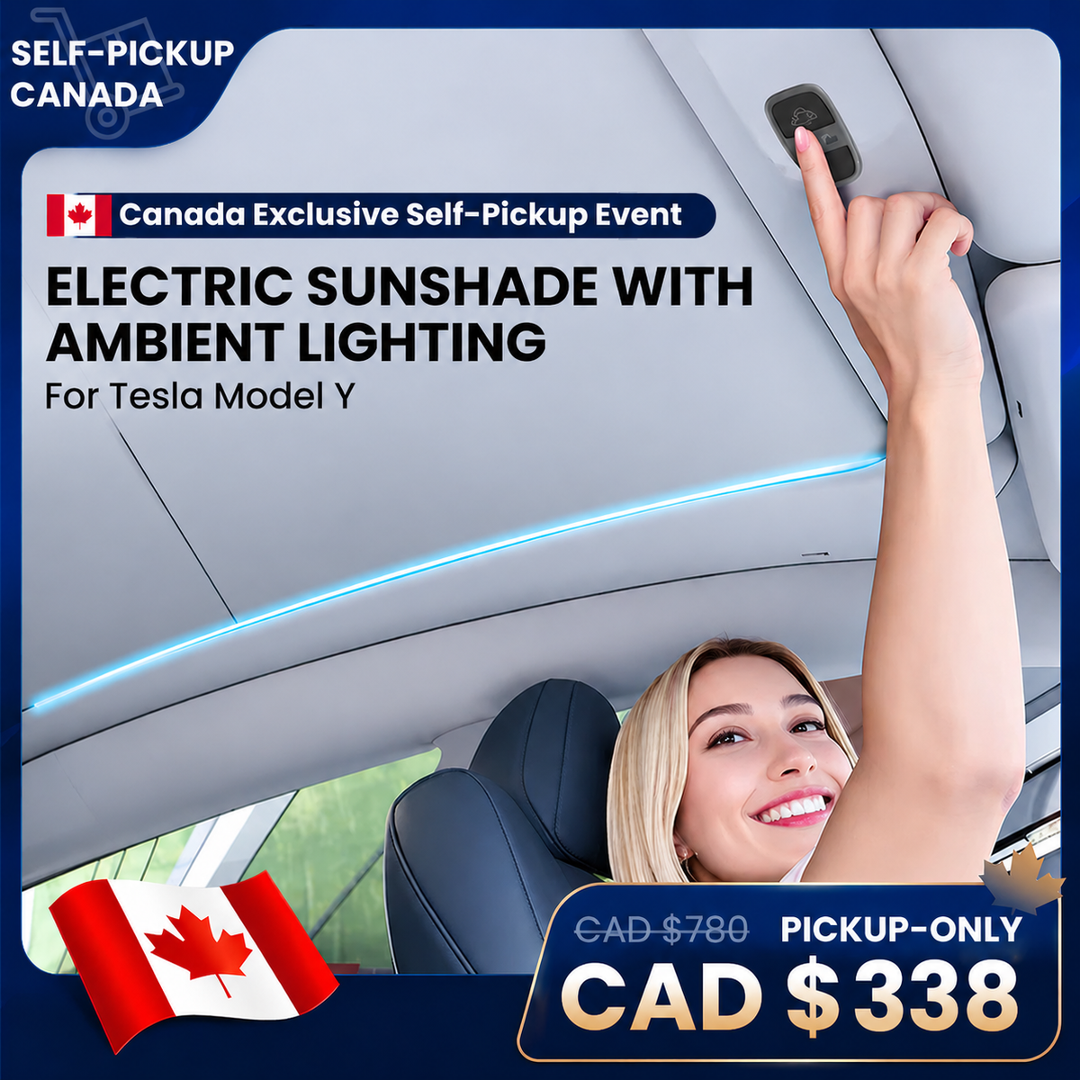 Tesla Model Y Sunshade | Voice-Controlled Electric | Tesstudio