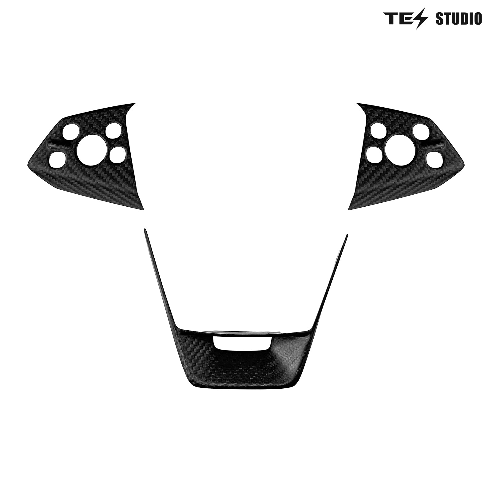 Tesla Accessories Cybertruck Carbon Fiber Steering Wheel Cover Cybertruck Interior Accessories Tesstudio®