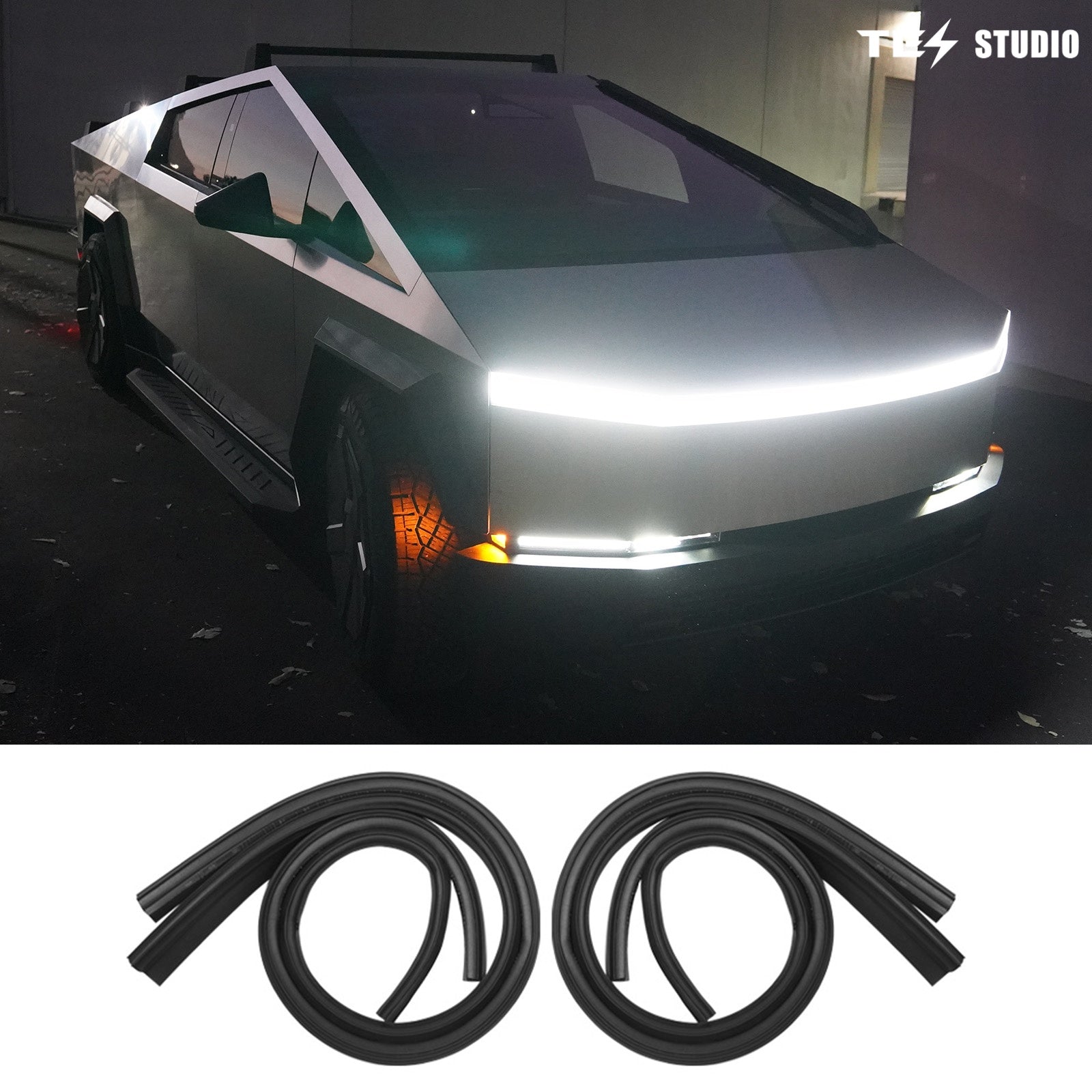Cybertruck Car Door Seal Kit Soundproof Wind Noise Reduction Tesstudio®
