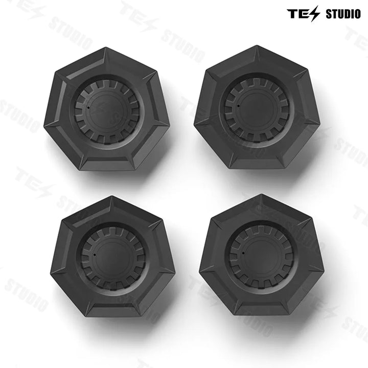 Center Wheel Cap Heptagon Hub Tesla Wheel Rim Caps Lug Nut Covers Caps For Cybertruck Premium AWD 2024+