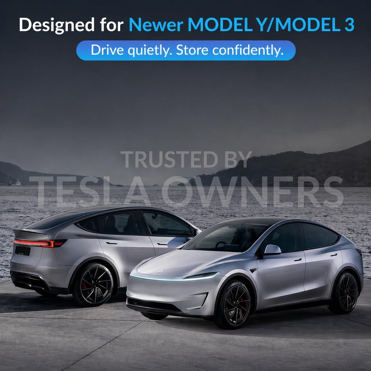 Tesla Model 3 Highland / Model Y Juniper Hidden Central Control Screen Lower Storage Box | Center Console Organizer