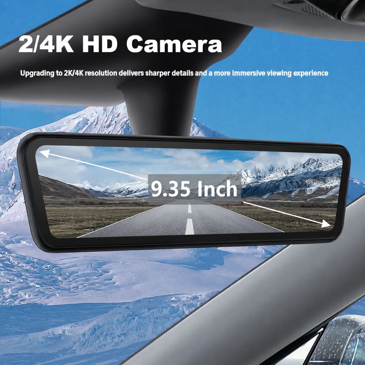 Special S92 Pro 2/4K HD 9.35Inch Streaming Rearview Mirror For Tesla Model 3/3 Highland/ Y / Y Juniper/ Y L