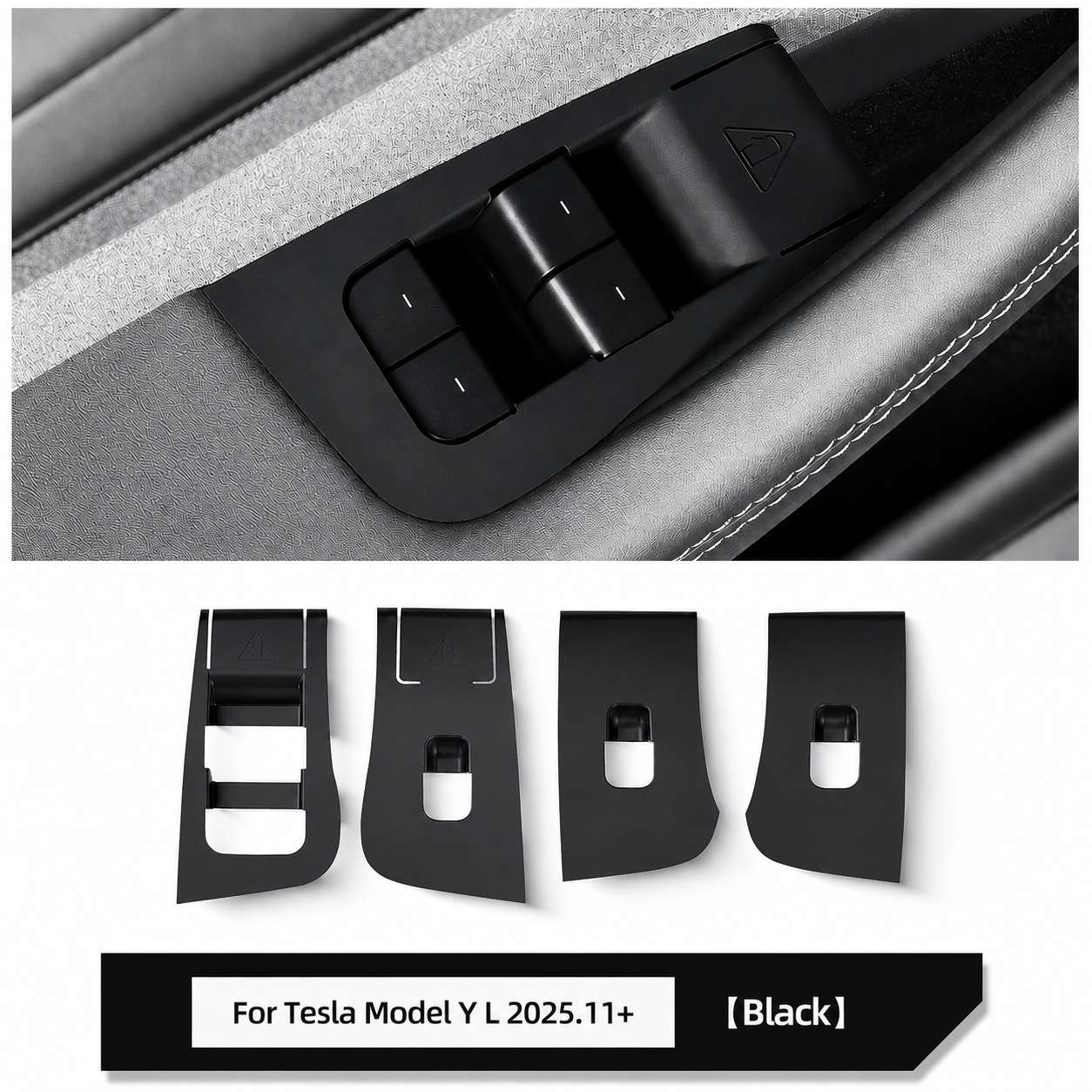 Premium Silicone Window Switch Protection Cover for Model Y L 2025.11+