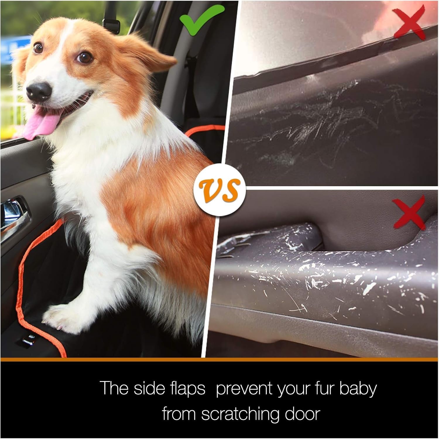 Tesla Rear Seat Dog Car Seat Cover, Waterproof Scratch-Resistant Pet Protector