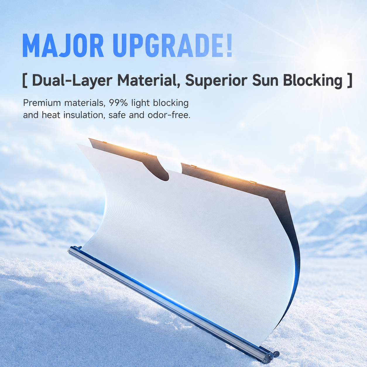 Fully Automatic Front Windshield Sunshade for Model 3 & 3 Highland / Model Y & Y Juniper