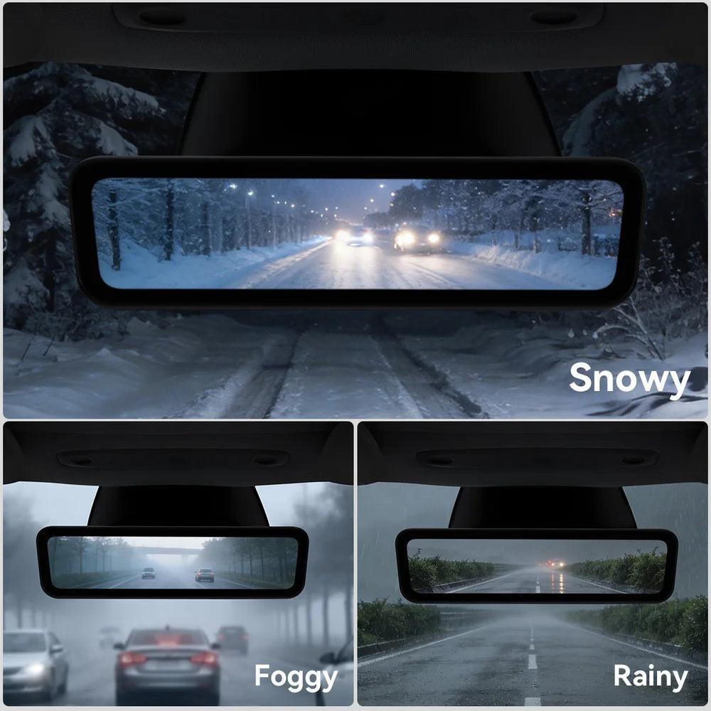 2026 Special 4K S92 PRO Streaming Rearview Mirror with BSD for Model 3/Y/Highland 3/Y Juniper | Dual Way Video Recorder | Anti Glare