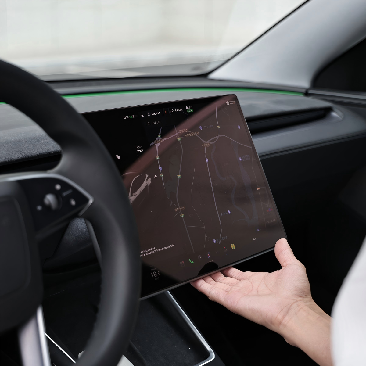 Powered Auto-Swivel Touchscreen Mount for Tesla Model 3/Y/3 Highland/Y Juniper - Tesstudio