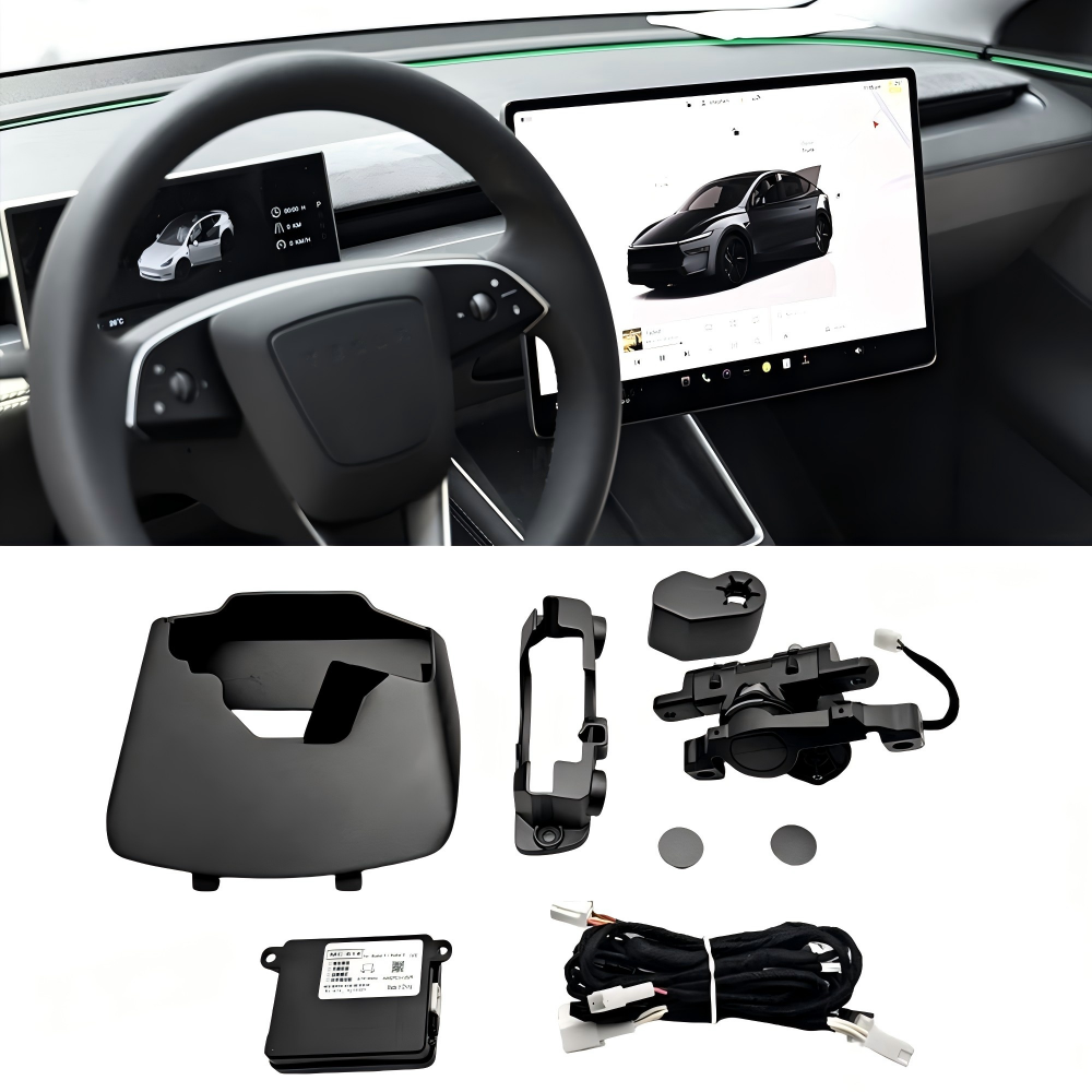 Powered Auto-Swivel Touchscreen Mount for Tesla Model 3/Y/3 Highland/Y Juniper - Tesstudio