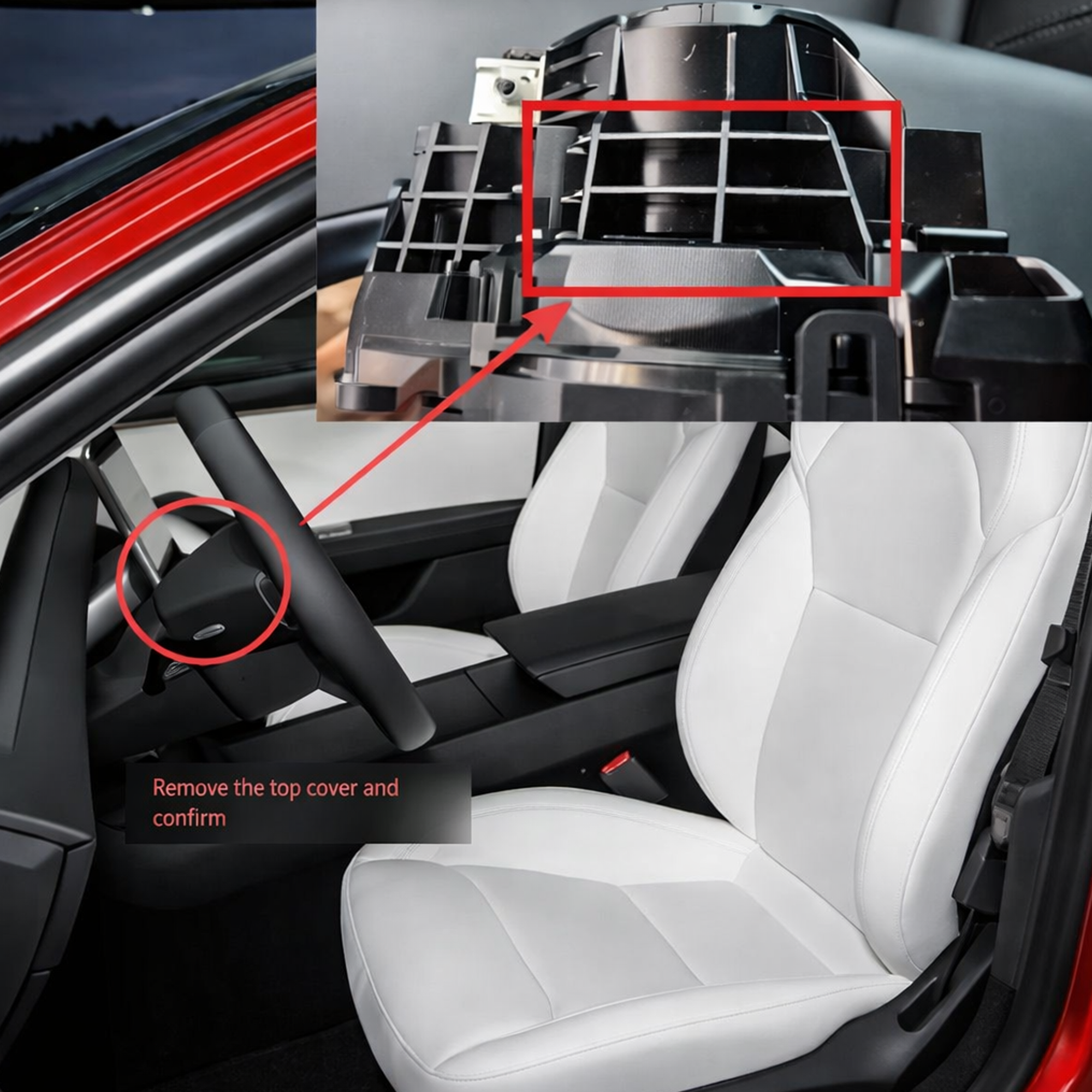 Turn Signal & Gear Shift Stalk With Mini Display For Tesla Model 3 Highland / Y Juniper