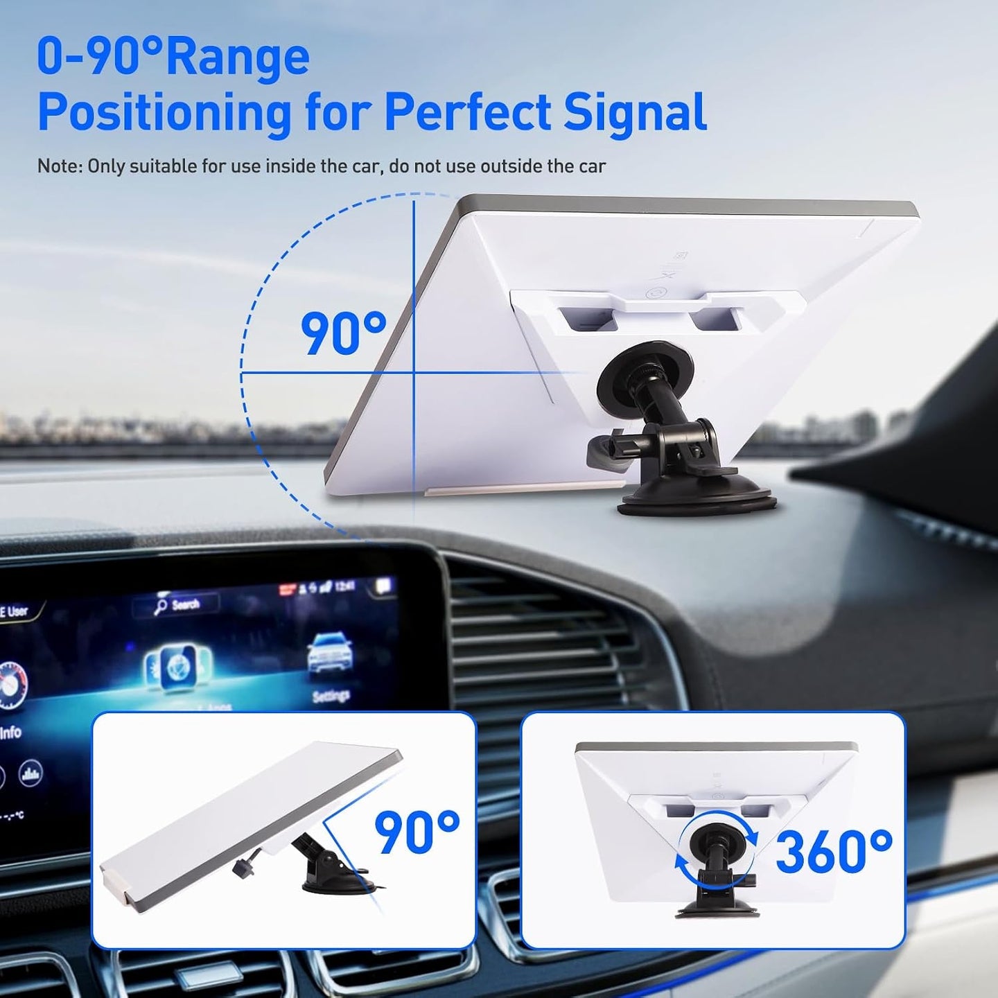 Starlink Mini Windshield Suction Mount Base for Vehicles
