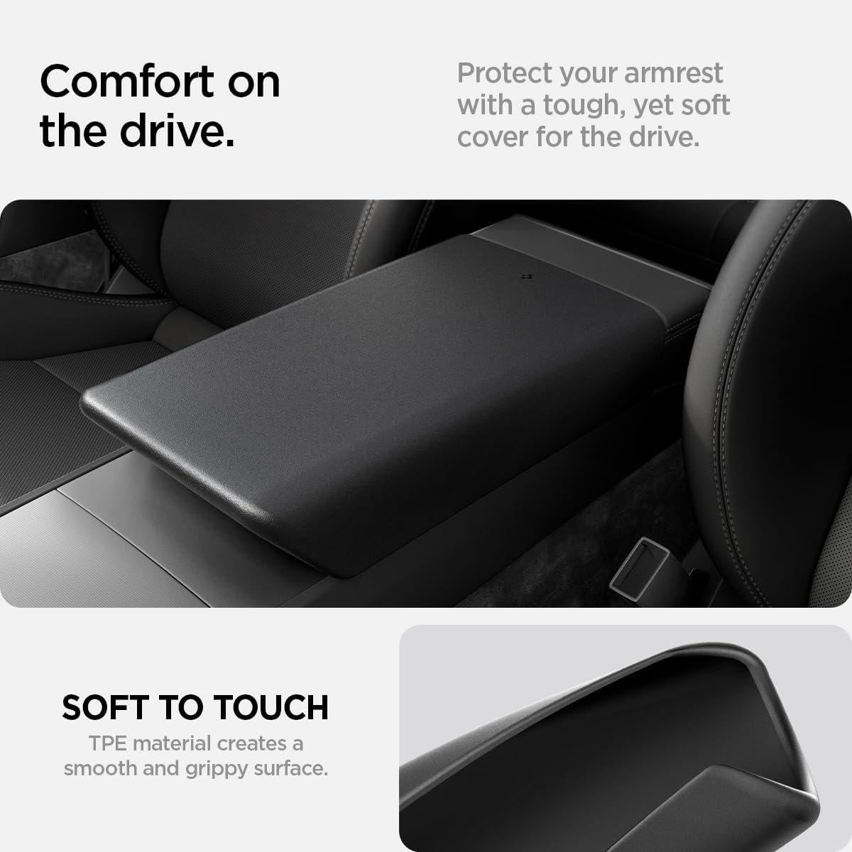 Center Console Armrest Cover for Tesla Model Y L 2025.11+