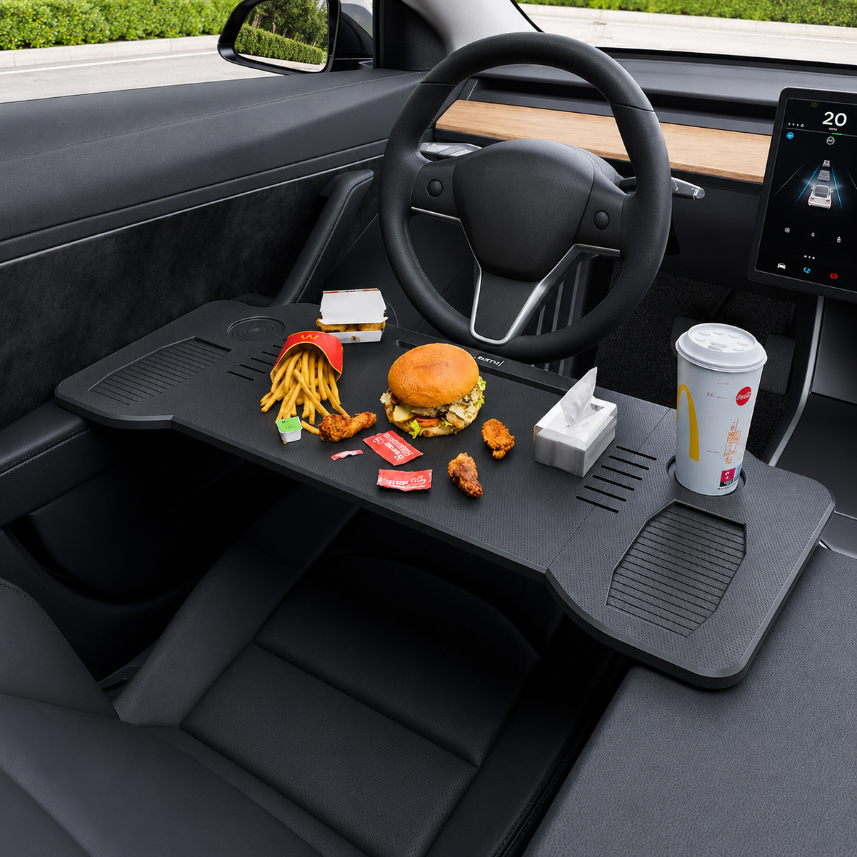Portable Laptop Foldable Car Tray Table for Model Y L 2025.11+