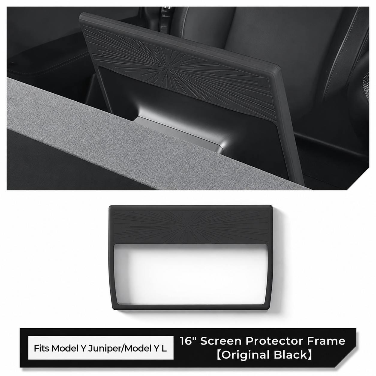 16-Inch Center Screen Silicone Protective Frame for Tesla Model Y Juniper / Model Y L