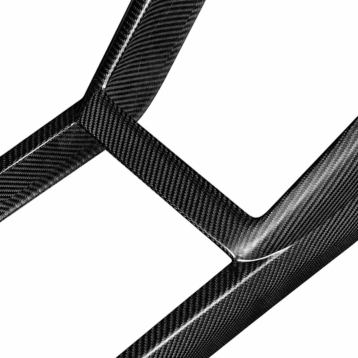 Carbon Fiber Center Console One-Piece Trim Frame for Tesla Model 3 Highland / Model Y Juniper / Model Y L