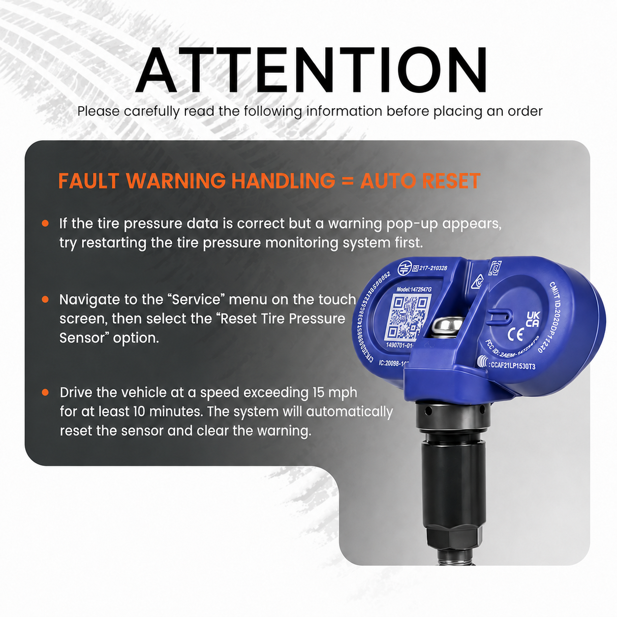Bluetooth TPMS Tire Pressure Monitor Sensor for Tesla Models 3 Y S X Replaces 1490701-01-B 1490701-01-C