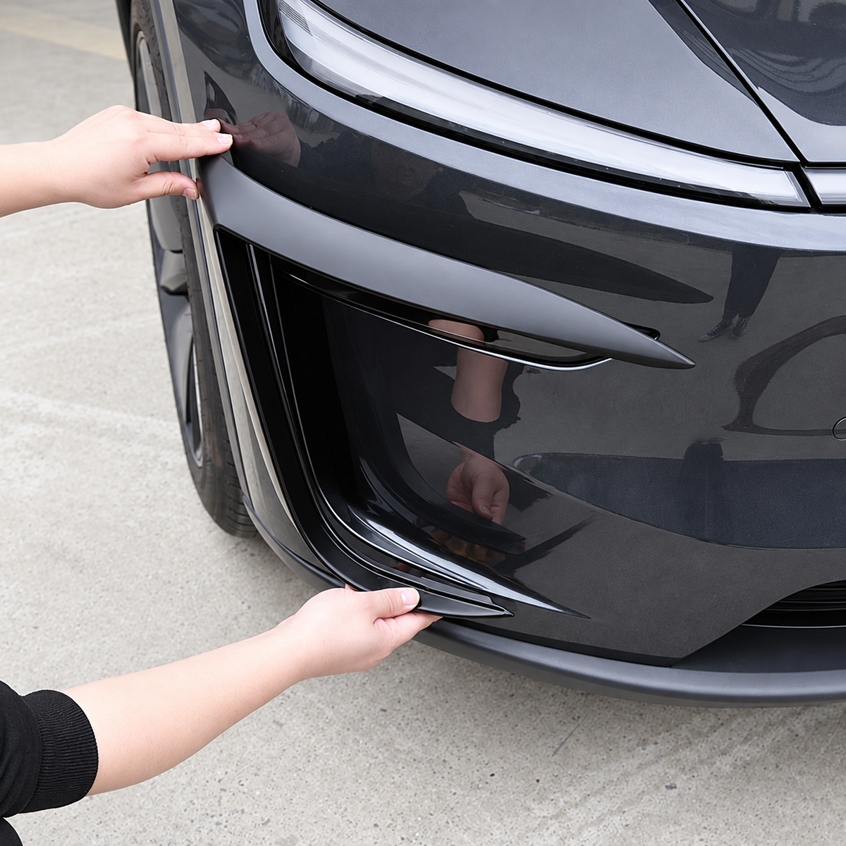 Front Fog Light Air Knife Trim for Tesla Model Y Juniper / Model Y L