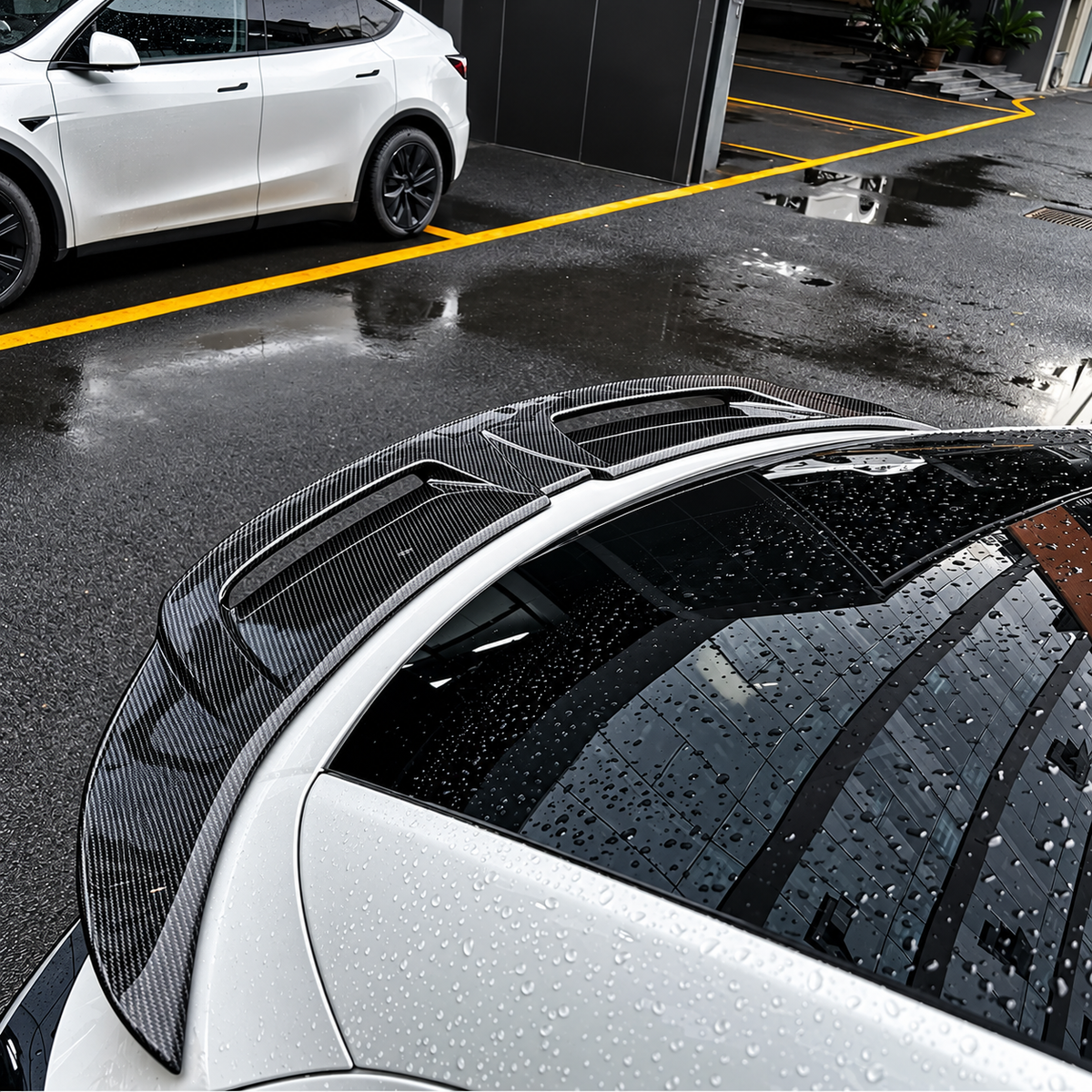 Carbon Fiber Hollow Rear Spoiler for Tesla Model Y Juniper 2025.03+
