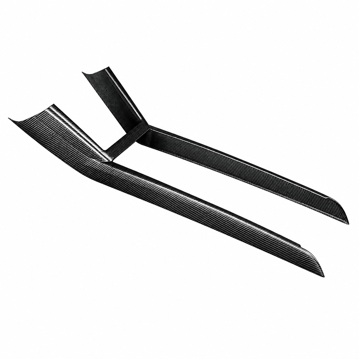 Carbon Fiber Center Console One-Piece Trim Frame for Tesla Model 3 Highland / Model Y Juniper / Model Y L