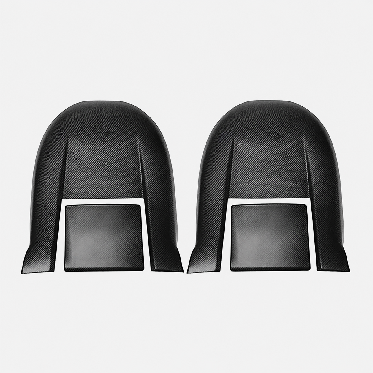 4-Piece Carbon Fiber Seat Back Cover Set for Tesla Model 3 Highland / Model Y Juniper / Model Y L