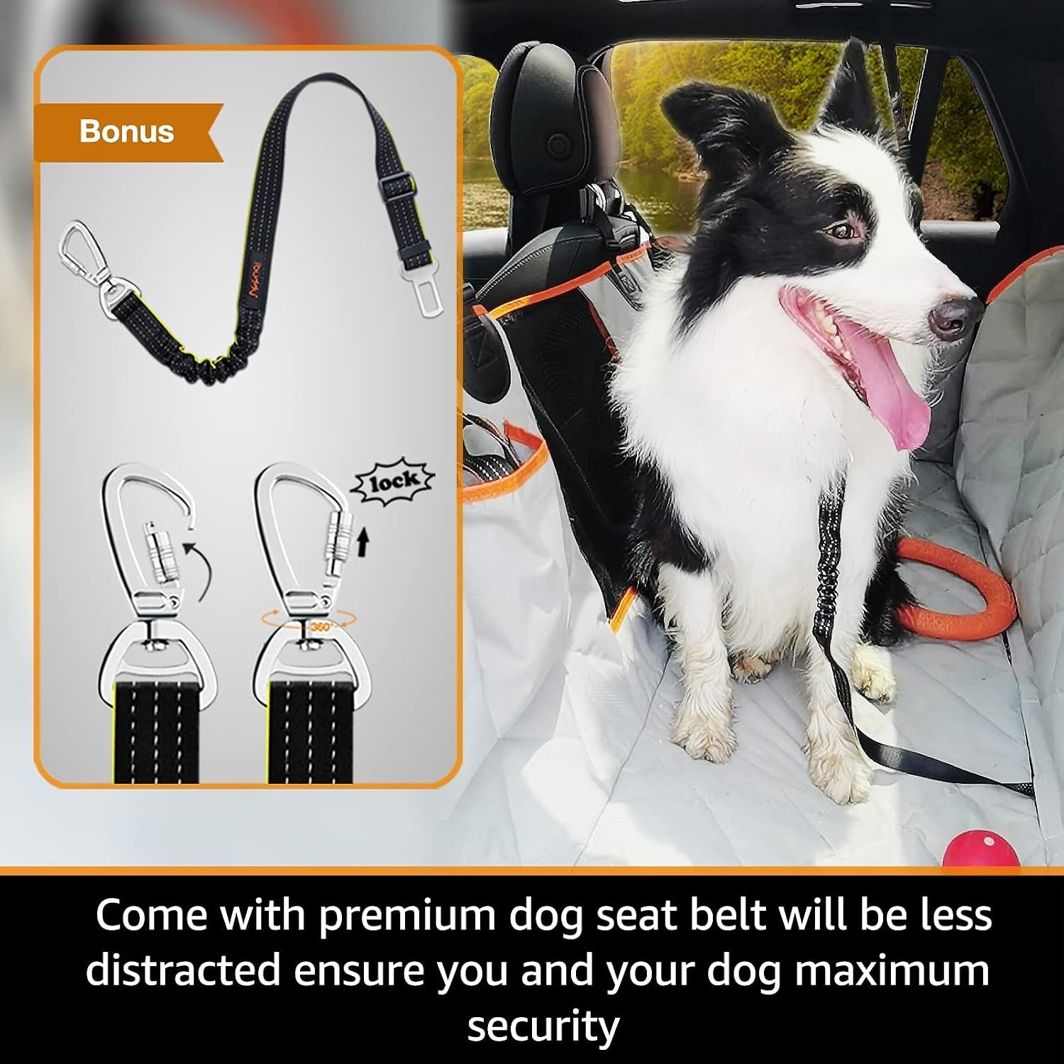 Tesla Rear Seat Dog Car Seat Cover, Waterproof Scratch-Resistant Pet Protector