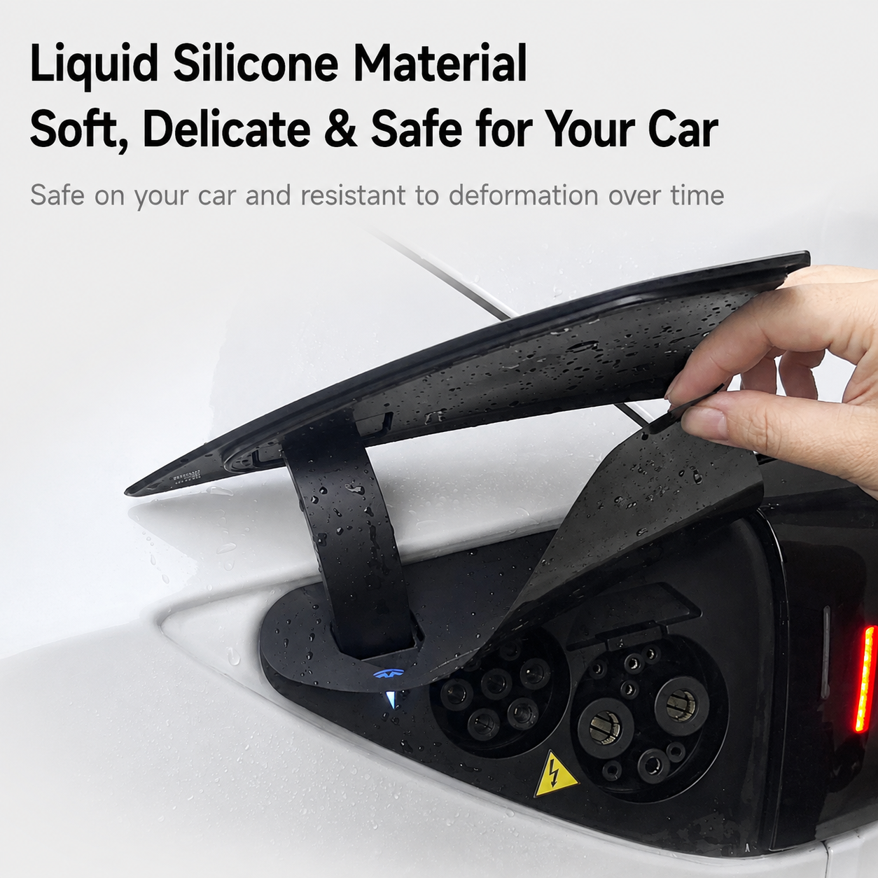 Silicone Charging Port Waterproof Cover for Tesla Model 3 / Model 3 Standard / Model Y / Model Y L / Model Y Standard