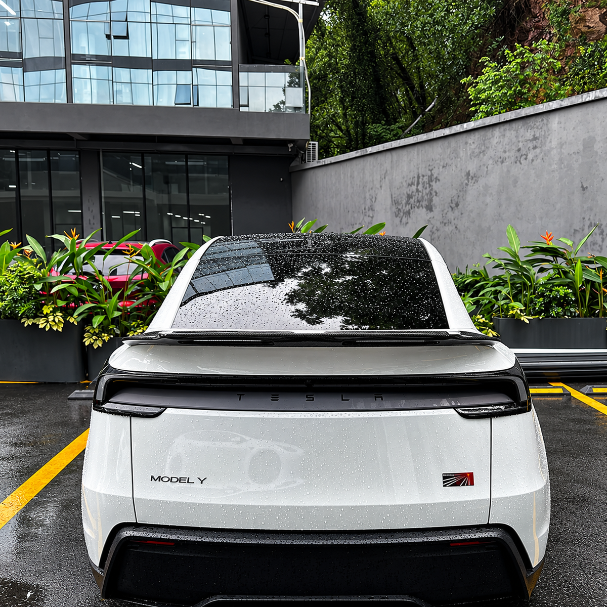 Carbon Fiber Hollow Rear Spoiler for Tesla Model Y Juniper 2025.03+