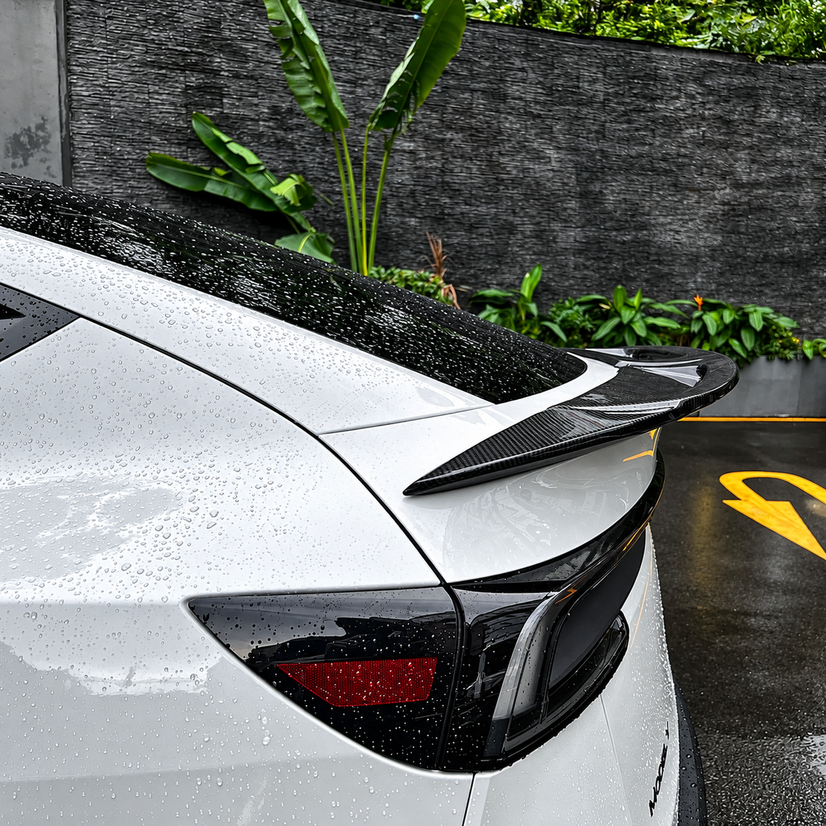 Carbon Fiber Hollow Rear Spoiler for Tesla Model Y Juniper 2025.03+