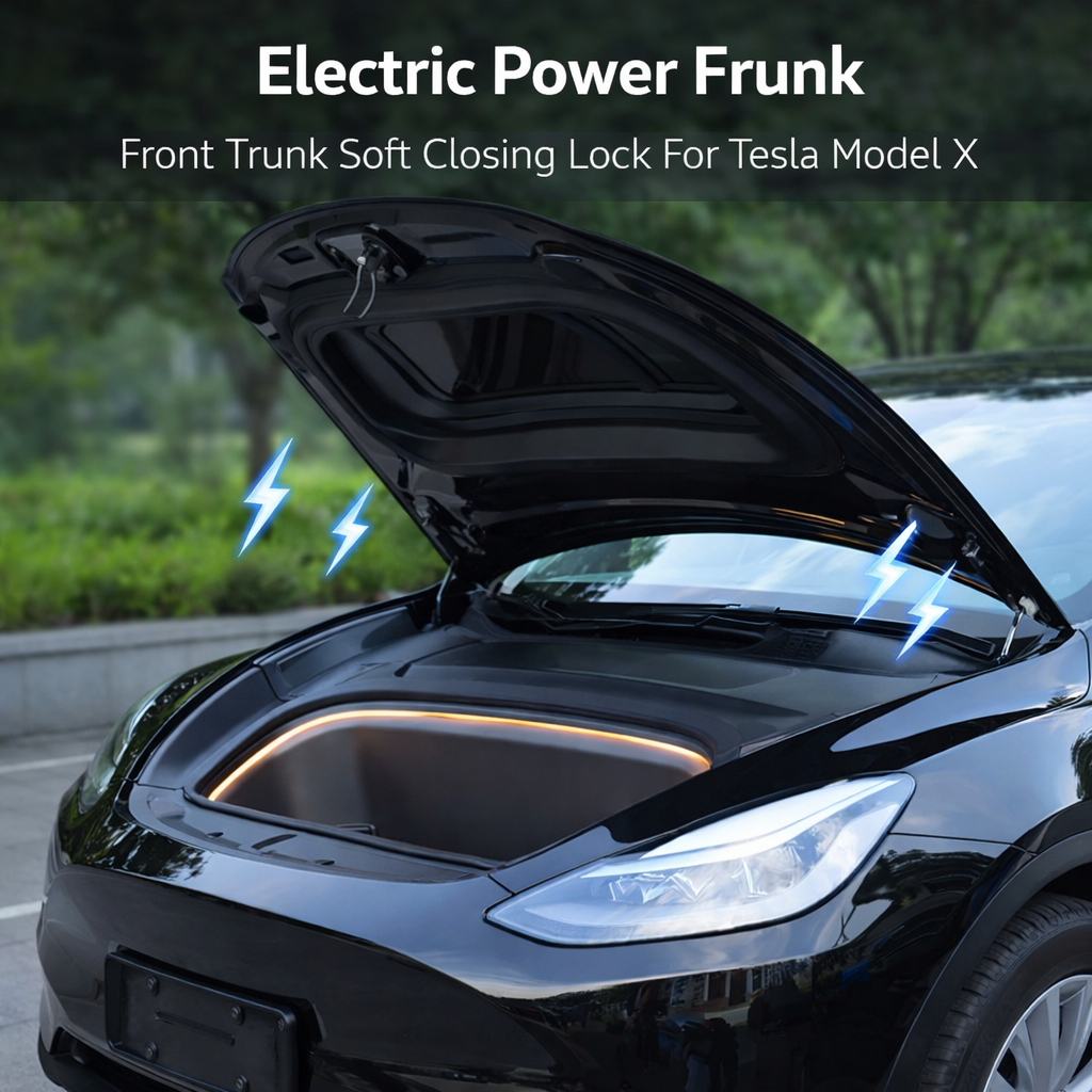 Electric Power Frunk Front Trunk Soft Closing Lock For Tesla Accessories Model X