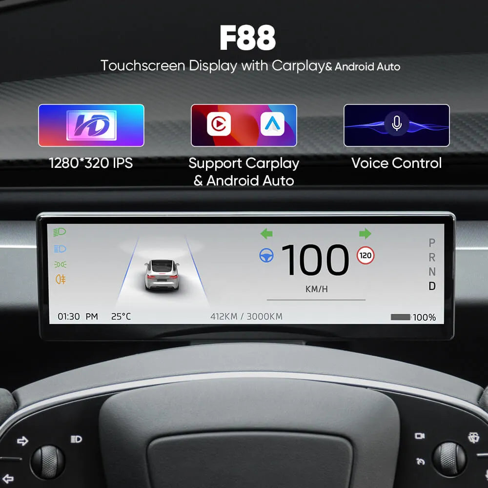 Tesla Model 3/Y용 Tesstudio 8.8인치 터치 스크린 계기판 클러스터/Tesstudio 8.8-Inch Touch Screen Instrument Cluster for Tesla Model 3/Y