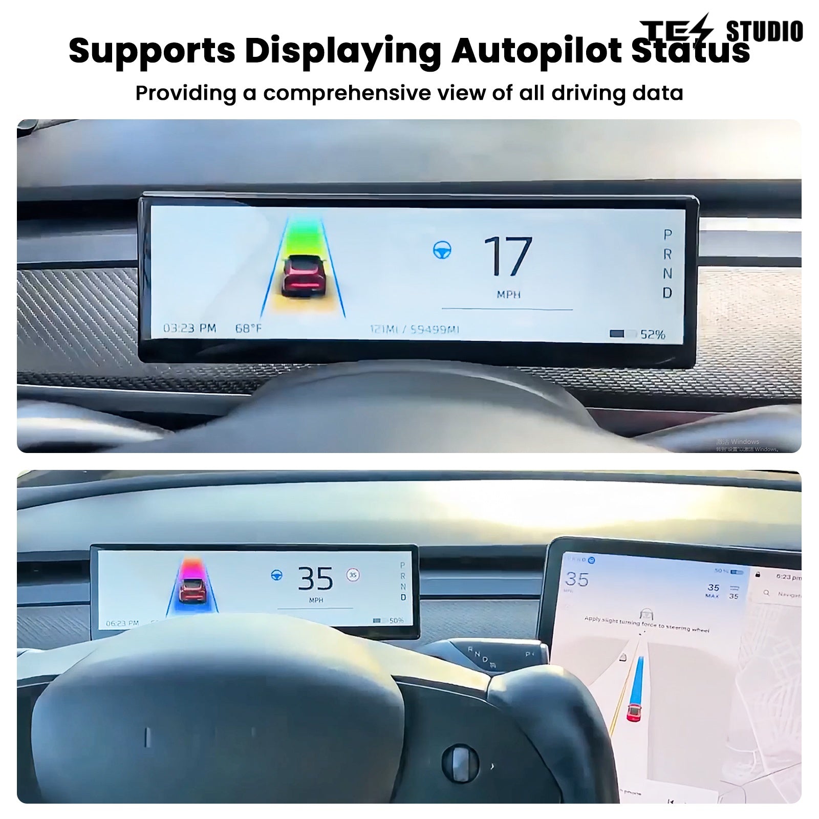 Model 3/Y/3 Highland/Model Y Juniper F88 8.8-In Touch Screen Instrument Cluster Tesstudio®