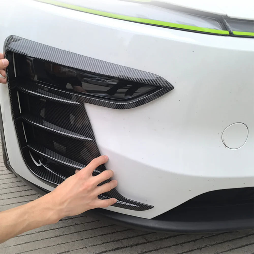 ABS Fog Light Trim Covers Exterior Upgrade for Tesla Model Y Juniper 2025+
