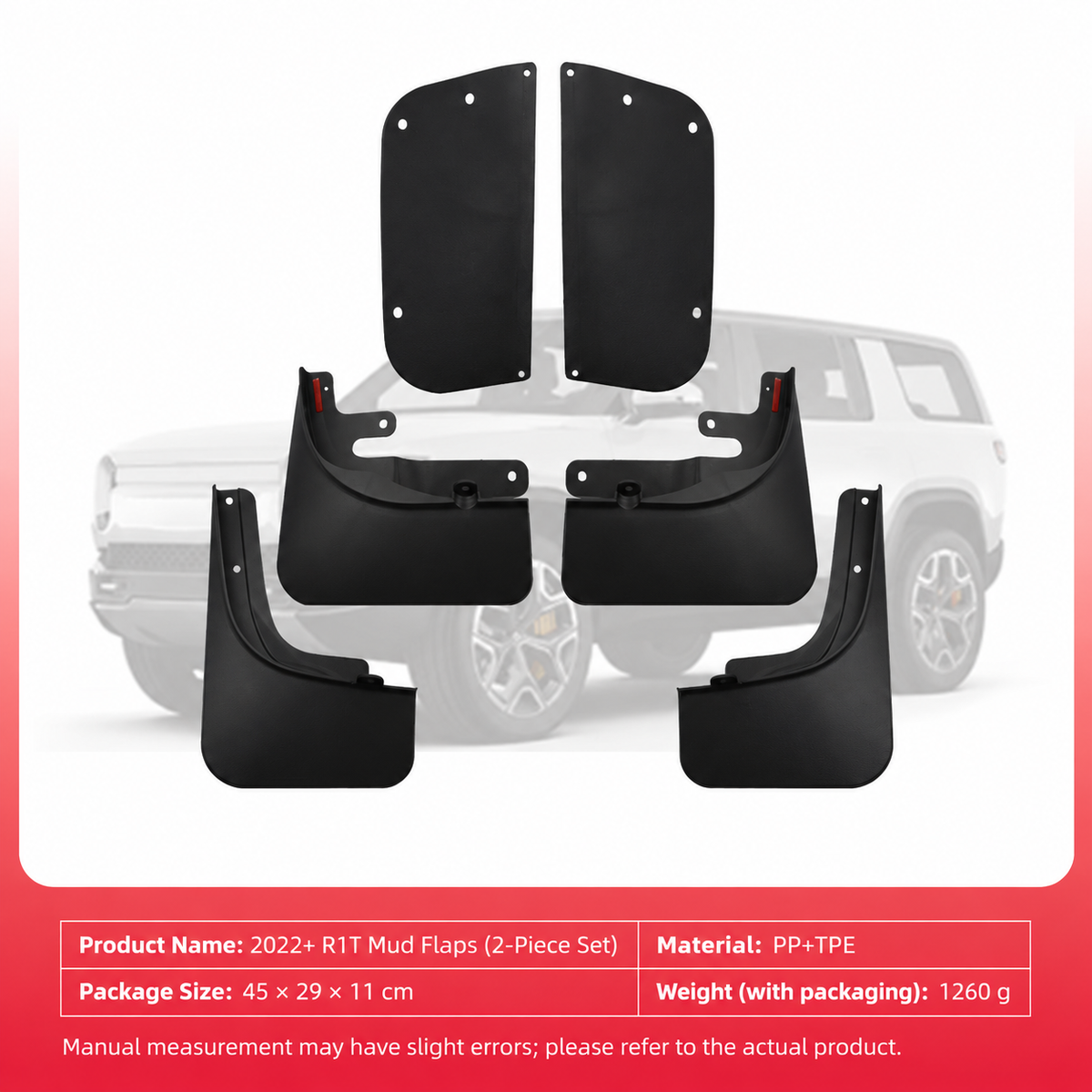 Mud Flaps for Rivian R1T (2022–2025)