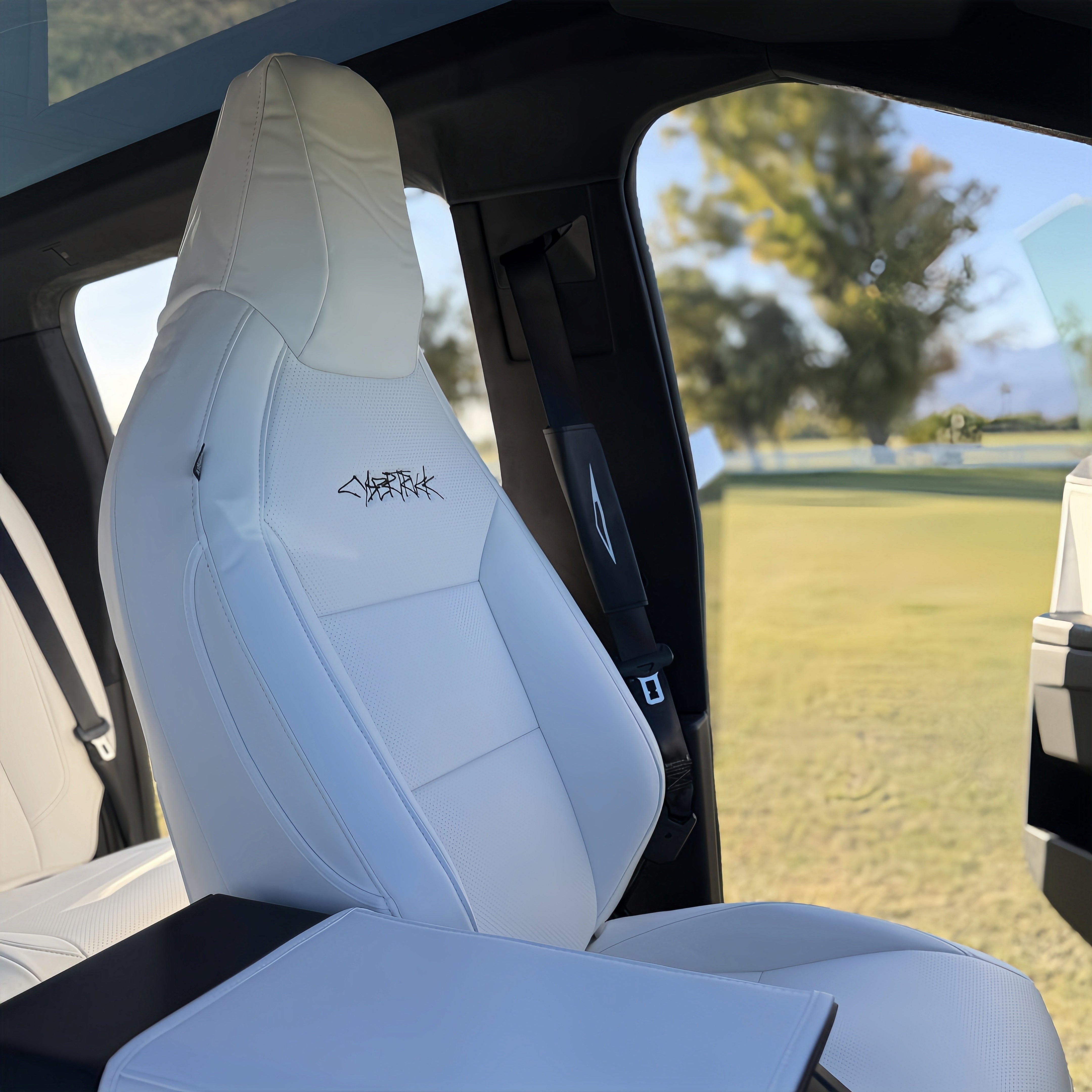 Cybertruck Seat Covers NAPPA Leather Full Coverage Seat Protector Tesstudio®